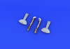 Eduard 632021 Bf 109G-6 undercarriage legs BRONZE 1/32 (Revell)